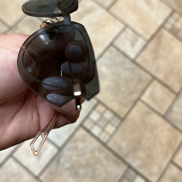 CHRISTIAN Dior Cat Eye 
DiorAttitude2 Gray Gold 53-19 140 lightweight - Picture 15 of 16